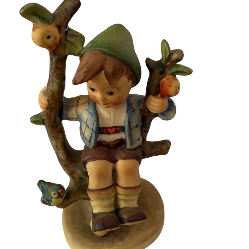 Vintage Hummel Apple Tree Boy 142/1 Goebel West Germany Marked Whimsical Collect